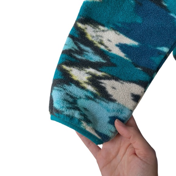 Patagonia Synchilla 1/4 snap pullover fleece Trout Tales Elwha Blue size M - Picture 11 of 16